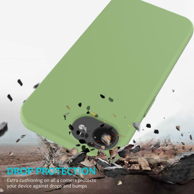 For iPhone 16e Solid Color Silicone Phone Case(Mint Green) by bashfashion