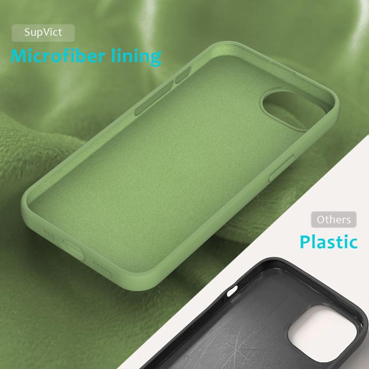 For iPhone 16e Solid Color Silicone Phone Case(Mint Green) by bashfashion