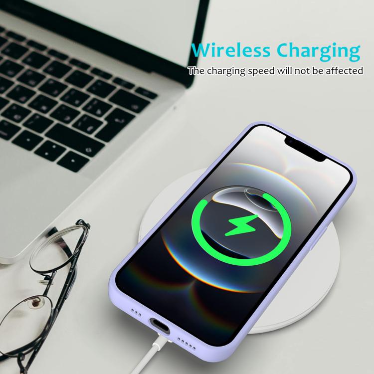 For iPhone 16e Solid Color Silicone Phone Case(Purple) by bashfashion