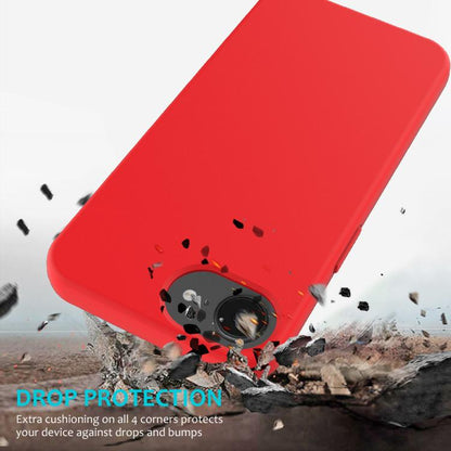 For iPhone 16e Solid Color Silicone Phone Case(Red) by bashfashion