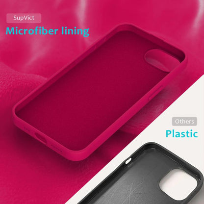 For iPhone 16e Solid Color Silicone Phone Case(Rose Red) by bashfashion