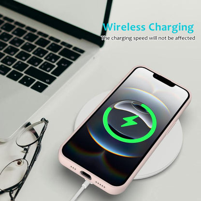 For iPhone 16e Solid Color Silicone Phone Case(Sand Pink) by bashfashion