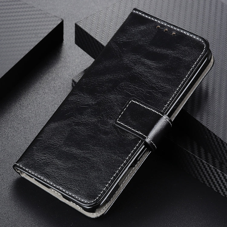 For iPhone 16e Retro Crazy Horse Texture Horizontal Flip Leather Phone Case(Black) by bashfashion
