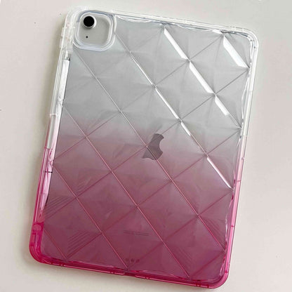 For iPad 2025 / 2022 Gradient Diamond Plaid TPU Tablet Case(Gradient Pink) by bashfashion