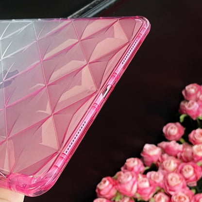 For iPad 2025 / 2022 Gradient Diamond Plaid TPU Tablet Case(Gradient Pink) by bashfashion