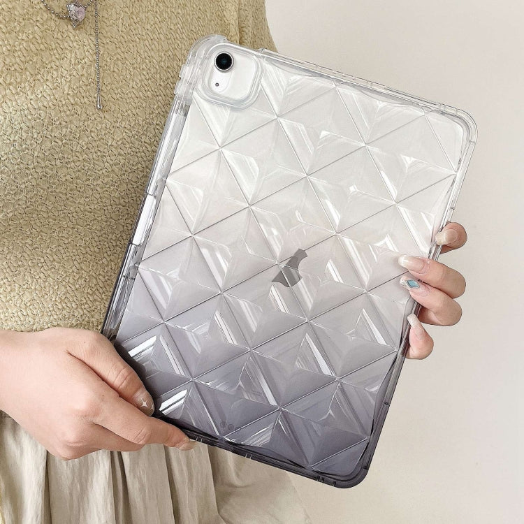 For iPad mini 6 / mini 2024 Gradient Diamond Plaid TPU Tablet Case(Gradient Black) by bashfashion
