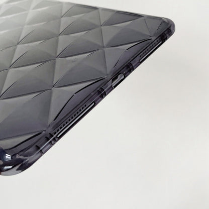 For iPad mini 6 / mini 2024 Gradient Diamond Plaid TPU Tablet Case(Gradient Black) by bashfashion