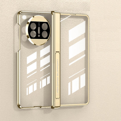 For Huawei Mate X3 GKK Integrated Hinge Folding Phone Case with Holder(Gold) by GKK