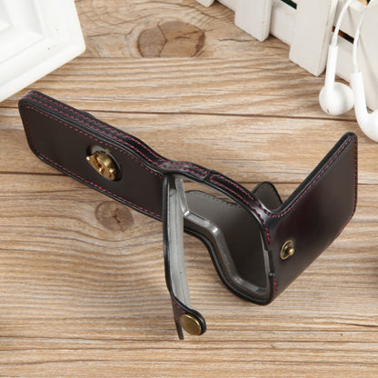 For Canon EOS R8 1/4 inch Thread PU Leather Camera Half Case Base(Black) by bashfashion