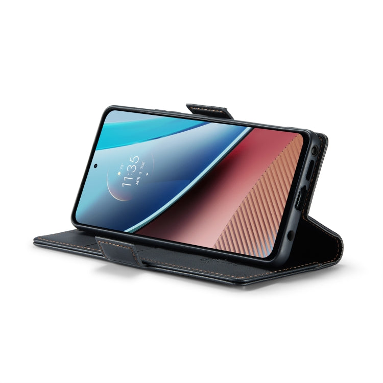 For Motorola Moto G Stylus 5G 2023 CaseMe 023 Butterfly Buckle Litchi Texture RFID Anti-theft Leather Phone Case(Black) by CaseMe