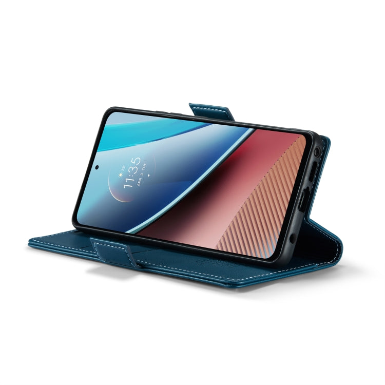 For Motorola Moto G Stylus 5G 2023 CaseMe 023 Butterfly Buckle Litchi Texture RFID Anti-theft Leather Phone Case(Blue) by CaseMe