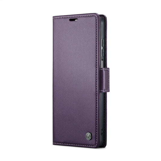 For Motorola Moto G Stylus 5G 2023 CaseMe 023 Butterfly Buckle Litchi Texture RFID Anti-theft Leather Phone Case(Pearly Purple) by CaseMe
