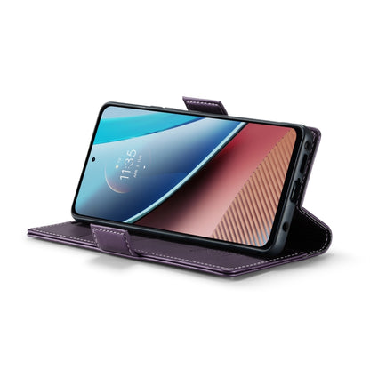 For Motorola Moto G Stylus 5G 2023 CaseMe 023 Butterfly Buckle Litchi Texture RFID Anti-theft Leather Phone Case(Pearly Purple) by CaseMe