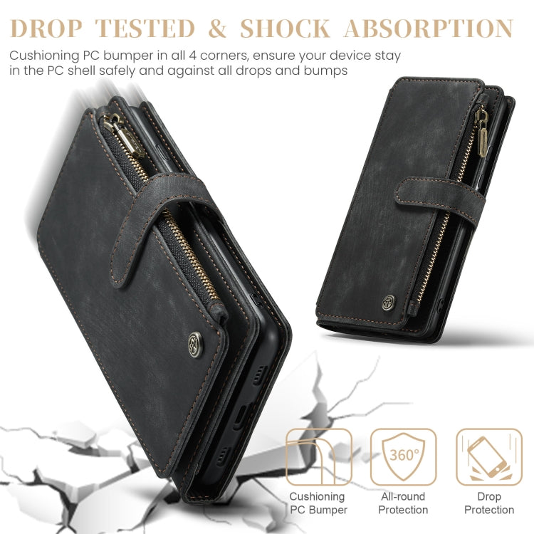 For Google Pixel 8a CaseMe C30 Multifunctional Leather Phone Case(Black) by CaseMe