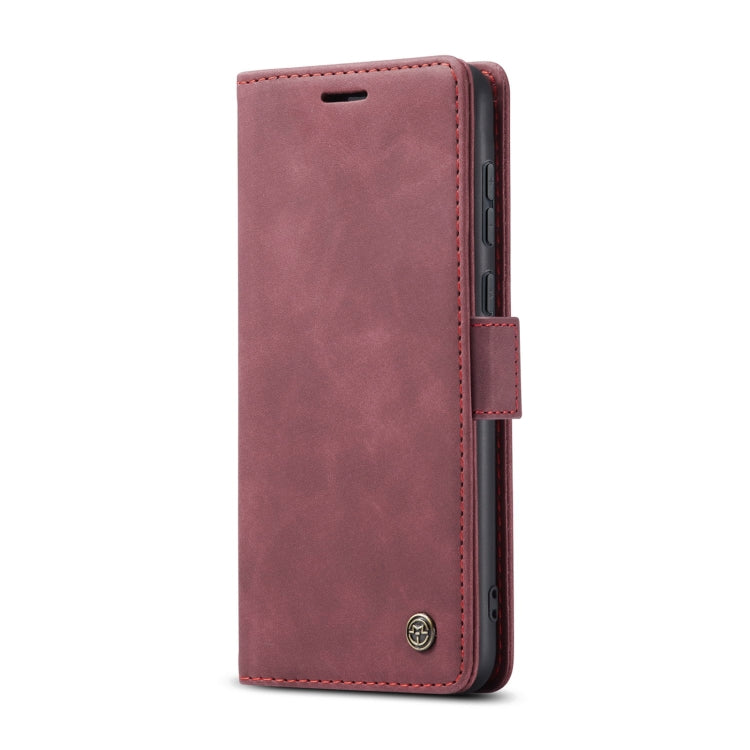 For Huawei P60 Art CaseMe 013 Multifunctional Horizontal Flip Leather Phone Case(Wine Red) by CaseMe