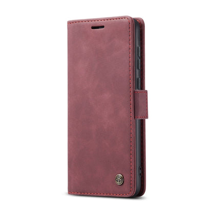 For Huawei P60 Art CaseMe 013 Multifunctional Horizontal Flip Leather Phone Case(Wine Red) by CaseMe