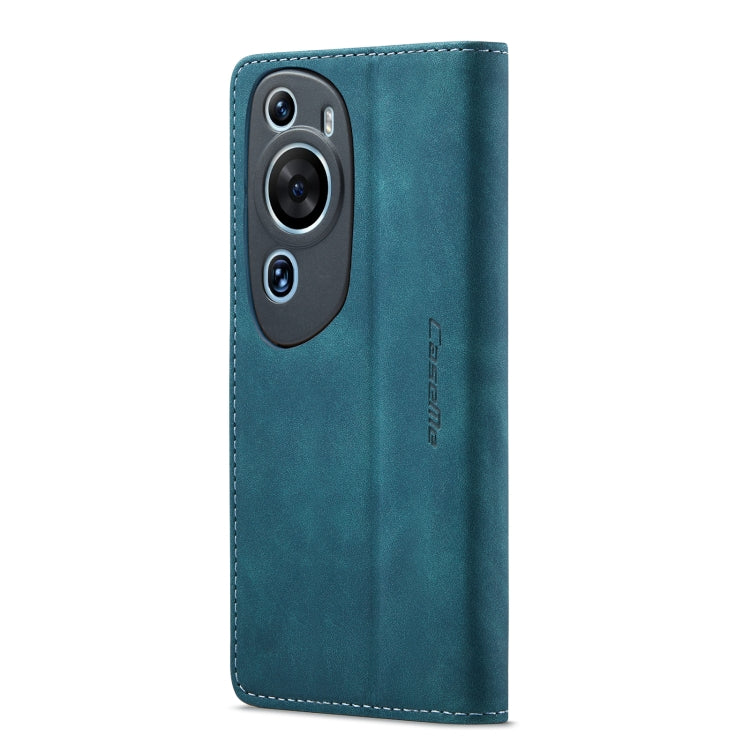 For Huawei P60 Art CaseMe 013 Multifunctional Horizontal Flip Leather Phone Case(Blue) by CaseMe