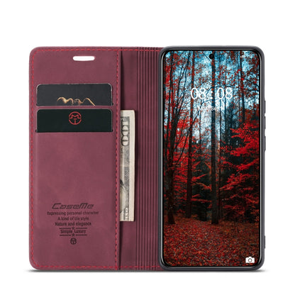 For Huawei Mate 60 CaseMe 013 Multifunctional Horizontal Flip Leather Phone Case(Wine Red) by CaseMe
