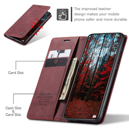 For Huawei Mate 60 CaseMe 013 Multifunctional Horizontal Flip Leather Phone Case(Wine Red) by CaseMe