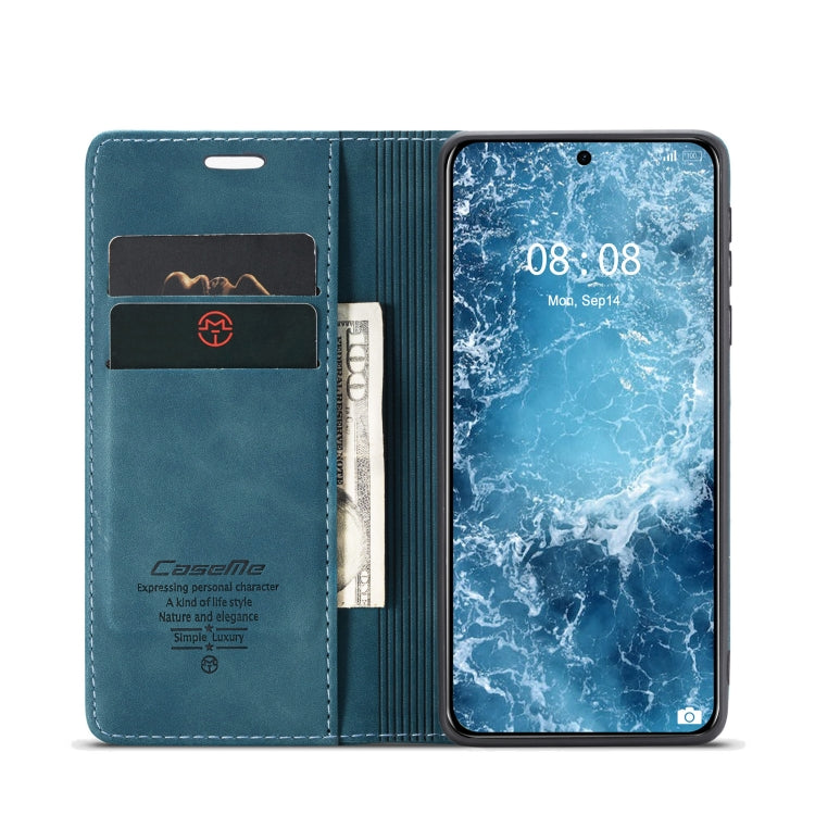 For Huawei Mate 60 CaseMe 013 Multifunctional Horizontal Flip Leather Phone Case(Blue) by CaseMe
