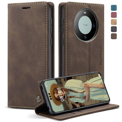 For Huawei Mate 60 Pro / 60 Pro+ CaseMe 013 Multifunctional Horizontal Flip Leather Phone Case(Coffee) by CaseMe