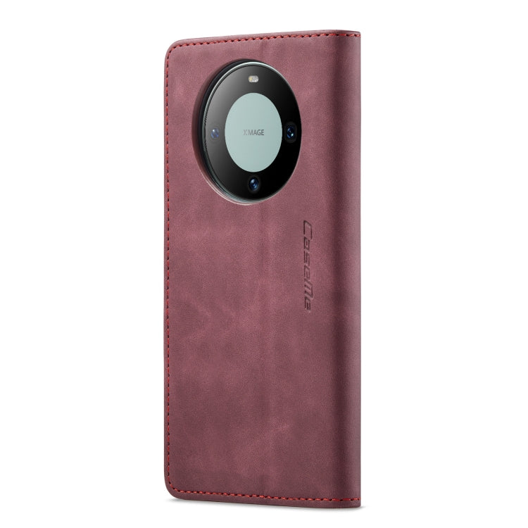 For Huawei Mate 60 Pro / 60 Pro+ CaseMe 013 Multifunctional Horizontal Flip Leather Phone Case(Wine Red) by CaseMe