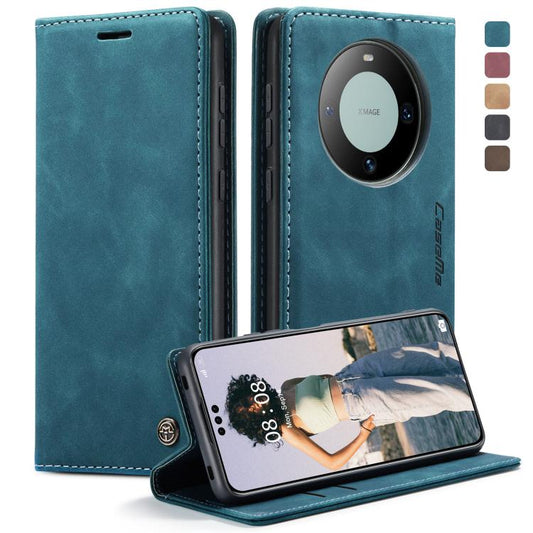 For Huawei Mate 60 Pro / 60 Pro+ CaseMe 013 Multifunctional Horizontal Flip Leather Phone Case(Blue) by CaseMe