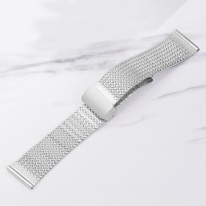 For Apple Watch Series 3 42mm Magnetic Buckle Herringbone Mesh Metal Watch Band(Rose Gold) by bashfashion