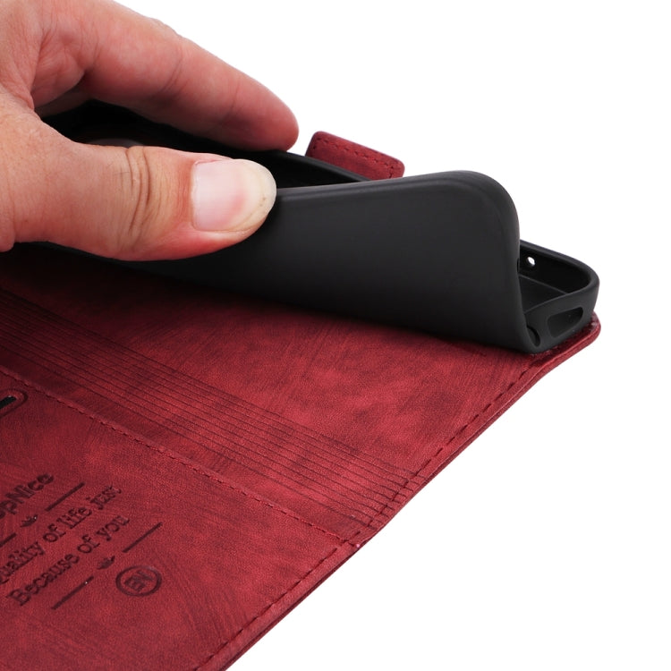 For iPhone 16 Pro BETOPNICE Dual-side Buckle Leather Phone Case(Red) by BETOPNICE