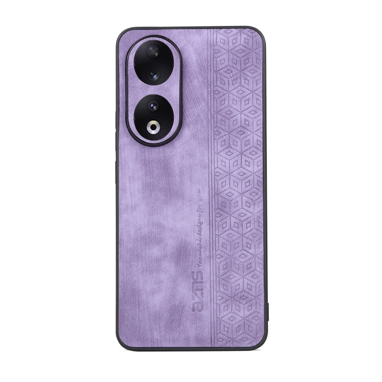 For Honor 90 Pro AZNS 3D Embossed Skin Feel Phone Case(Purple) by AZNS