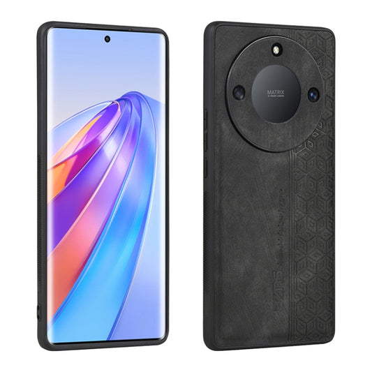 For Honor X50 AZNS 3D Embossed Skin Feel Phone Case(Black) by AZNS