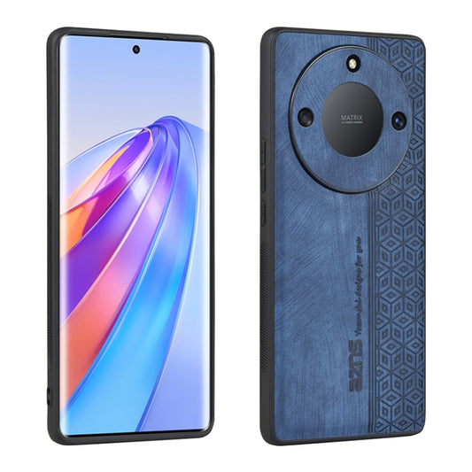 For Honor X50 AZNS 3D Embossed Skin Feel Phone Case(Sapphire Blue) by AZNS