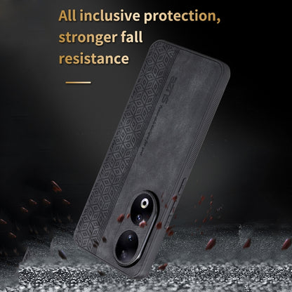 For Honor 90 Pro AZNS 3D Embossed Skin Feel Phone Case(Brown) by AZNS