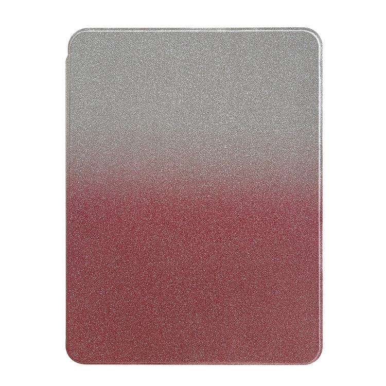 For iPad Pro 12.9 2022 / 2021 / 2020 Gradient Glitter Magnetic Split Leather Tablet Case(Pink) by bashfashion