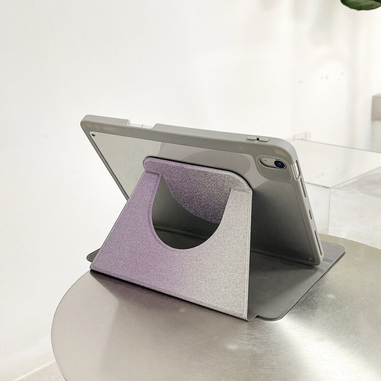 For iPad Air 11 2025 / 2024 / Pro 11 Gradient Glitter Magnetic Split Leather Tablet Case(Purple) by bashfashion