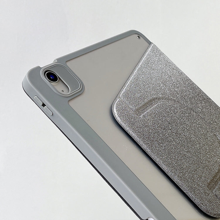 For iPad 2025 / 2022 Gradient Glitter Magnetic Split Leather Tablet Case(Pink) by bashfashion