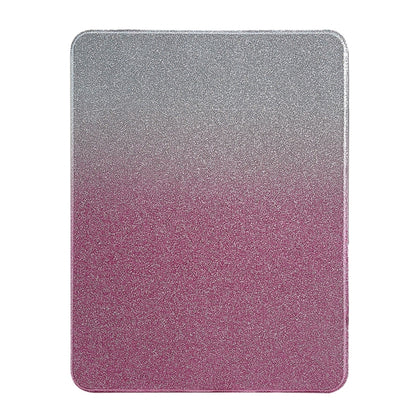 For iPad 10.2 2021 / 2020 / 10.5 Gradient Glitter Magnetic Split Leather Tablet Case(Rose Red) by bashfashion
