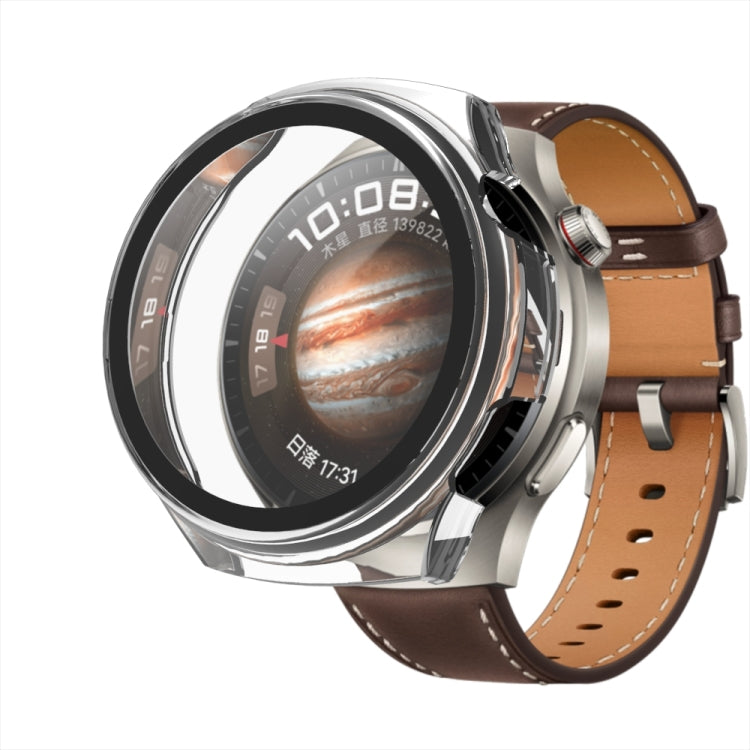 For Huawei Watch 4 Tempered Film + PC Integrated Watch Protective Case(White) by bashfashion