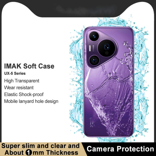 For Huawei Pura 70 Pro/70 Pro+ imak UX-5 Series Transparent Shockproof TPU Protective Case by imak