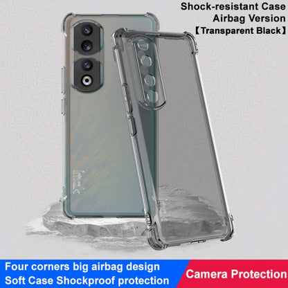 For Honor 90 Pro imak Shockproof Airbag TPU Phone Case(Transparent Black) by imak