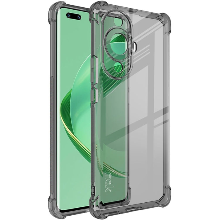 For Huawei nova 11 Pro / nova 11 Ultra imak Shockproof Airbag TPU Phone Case(Transparent Black) by imak