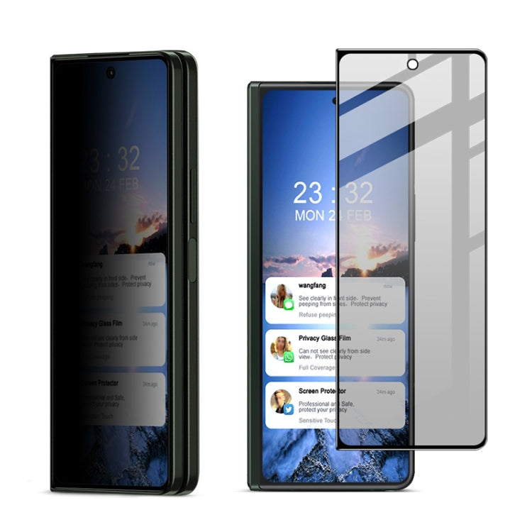 For Samsung Galaxy Z Fold5 5G imak HD Full Screen Privacy Tempered Glass Protective Film, Phone Case Edition by imak