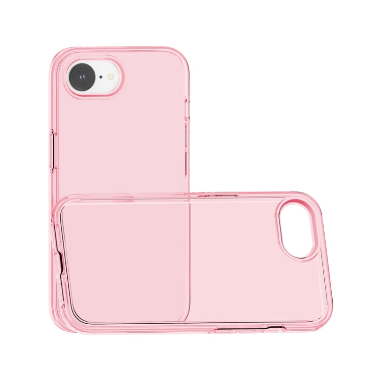 For iPhone 16e Shockproof Terminator Transparent Phone Case(Pink) by bashfashion