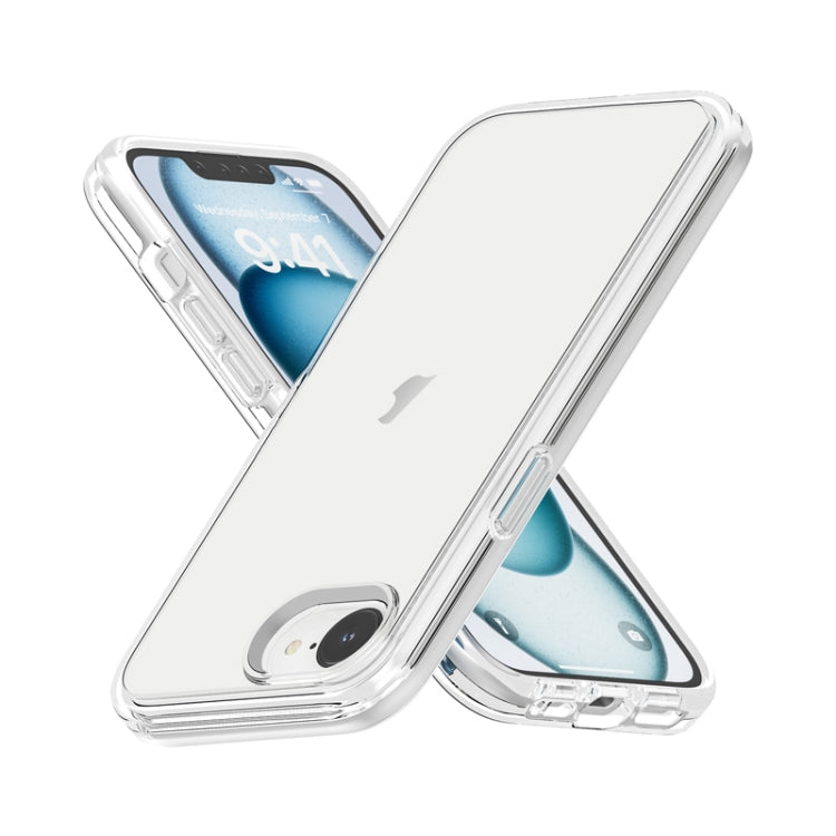 For iPhone 16e Shockproof Terminator Transparent Phone Case(Transparent) by bashfashion