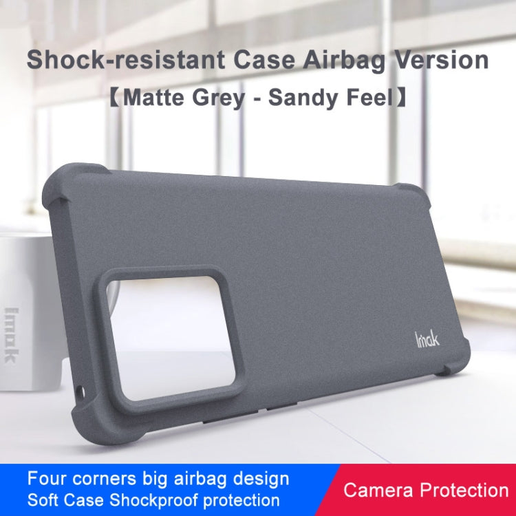 For Motorola Moto Edge 40 5G imak Shockproof Airbag TPU Phone Case(Matte Grey) by imak