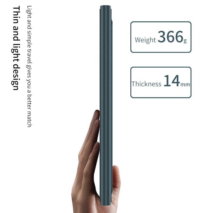 For Samsung Galaxy Z Fold5 GKK Gear Adjustment Bluetooth Keyboard + Pen + Mouse + Case Set(Green) by GKK