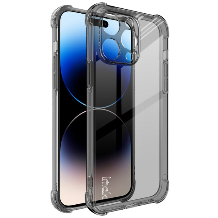 For iPhone 15 Pro Max imak Shockproof Airbag TPU Phone Case(Transparent Black) by imak