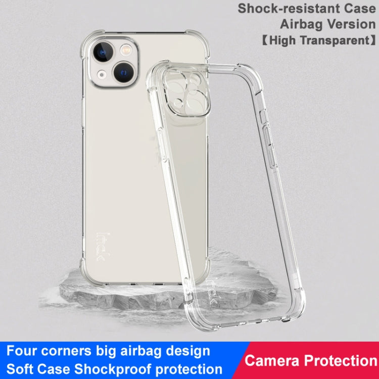 For iPhone 15 imak Shockproof Airbag TPU Phone Case(Transparent) by imak