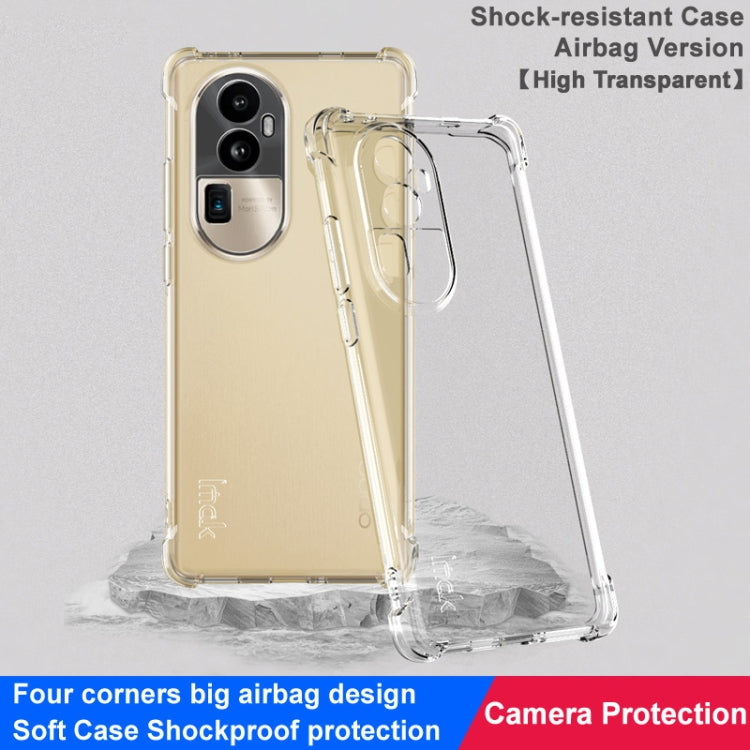 For OPPO Reno10 Pro+ 5G imak Shockproof Airbag TPU Phone Case(Transparent) by imak
