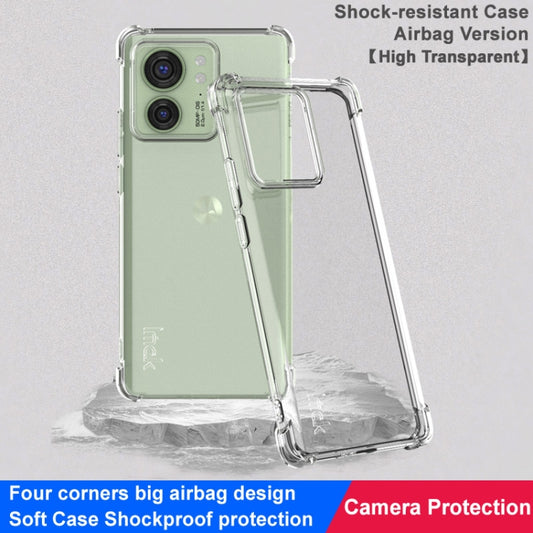 For Motorola Edge 40 5G imak Shockproof Airbag TPU Phone Case(Transparent) by imak